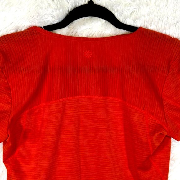 Athleta Shadow Stripe Chi Short Sleeve Sz M - Picture 6 of 6